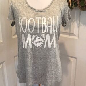 Gray Football Mom tshirt